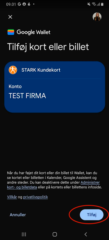 Google Wallet Add