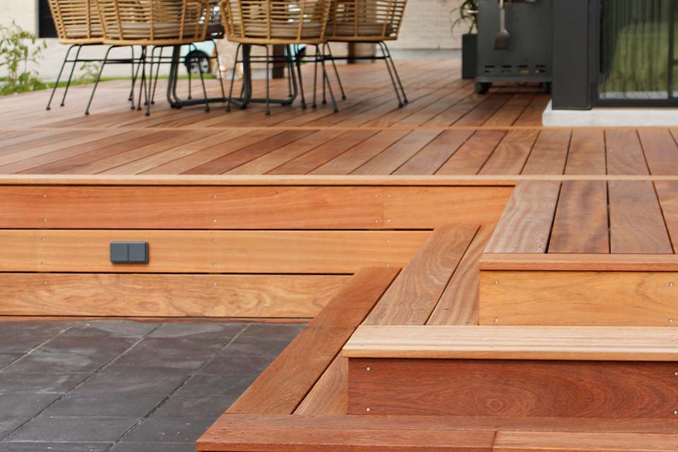 Træterrasse i jatoba