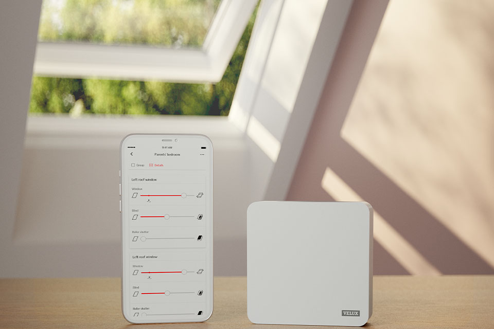 VELUX fjernbetjente ovenlysvinduer