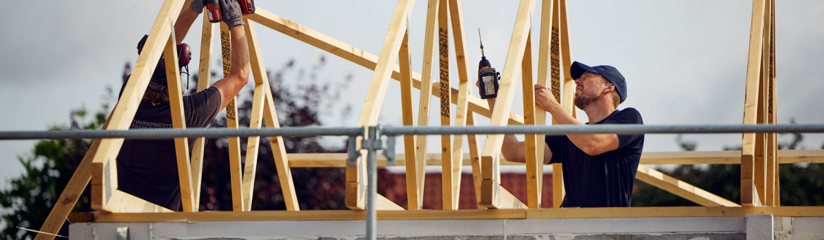 Husbyggeri, byggeplads